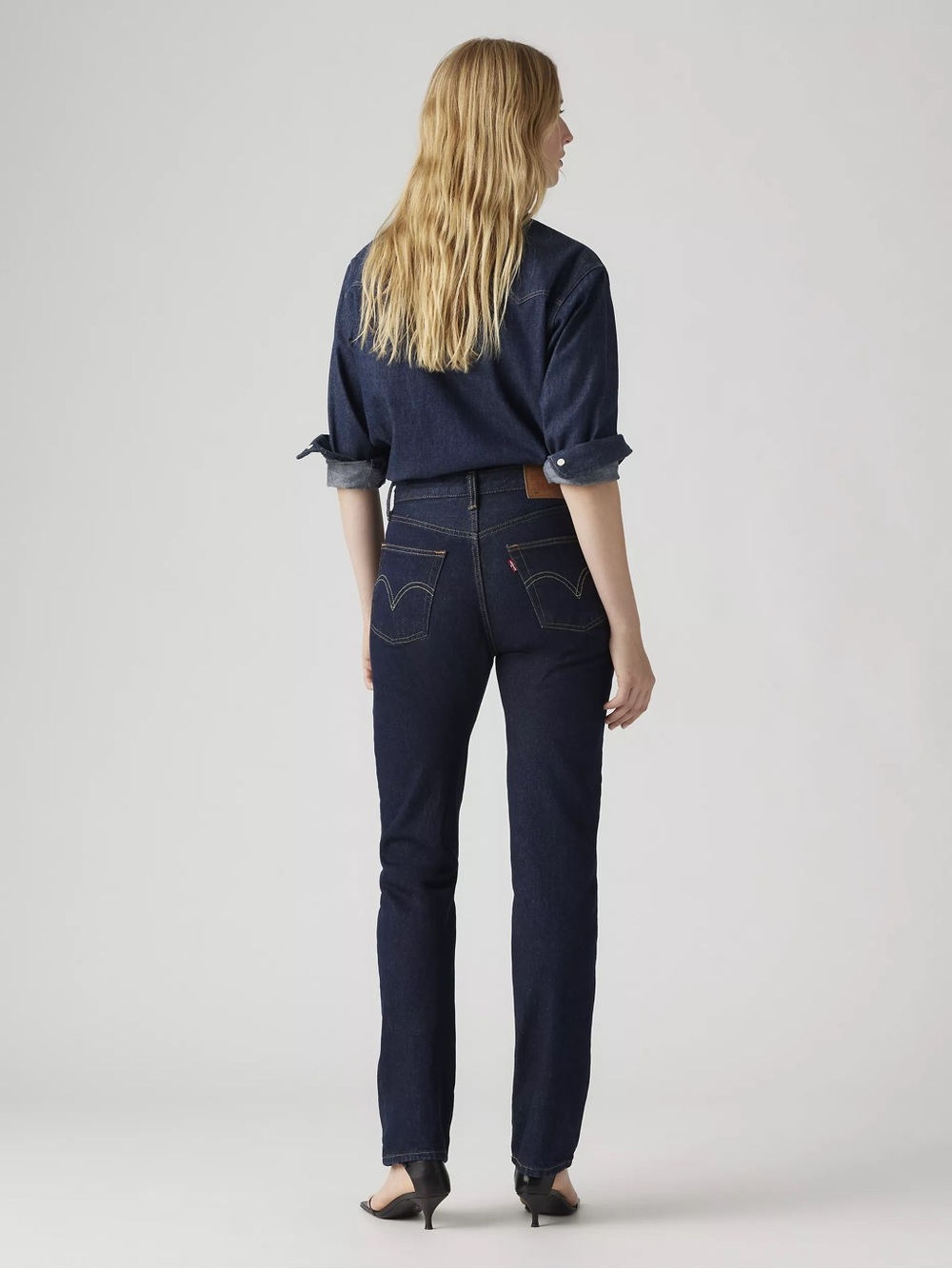 Levi’s 501 Original Jean. Dark wash, no stretch. Size 26x32. Worn twice